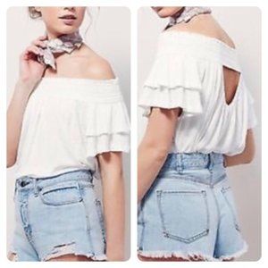Free People Santorini Top White size S